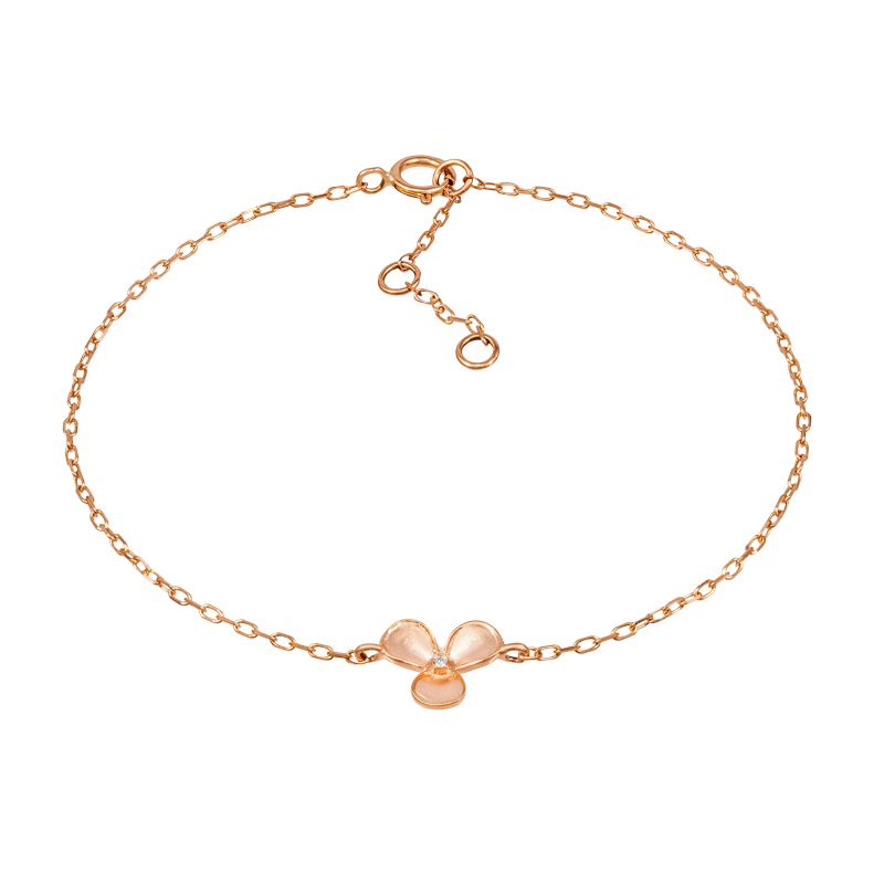 18K Rose Gold/18K White Gold Diamond Bracelet