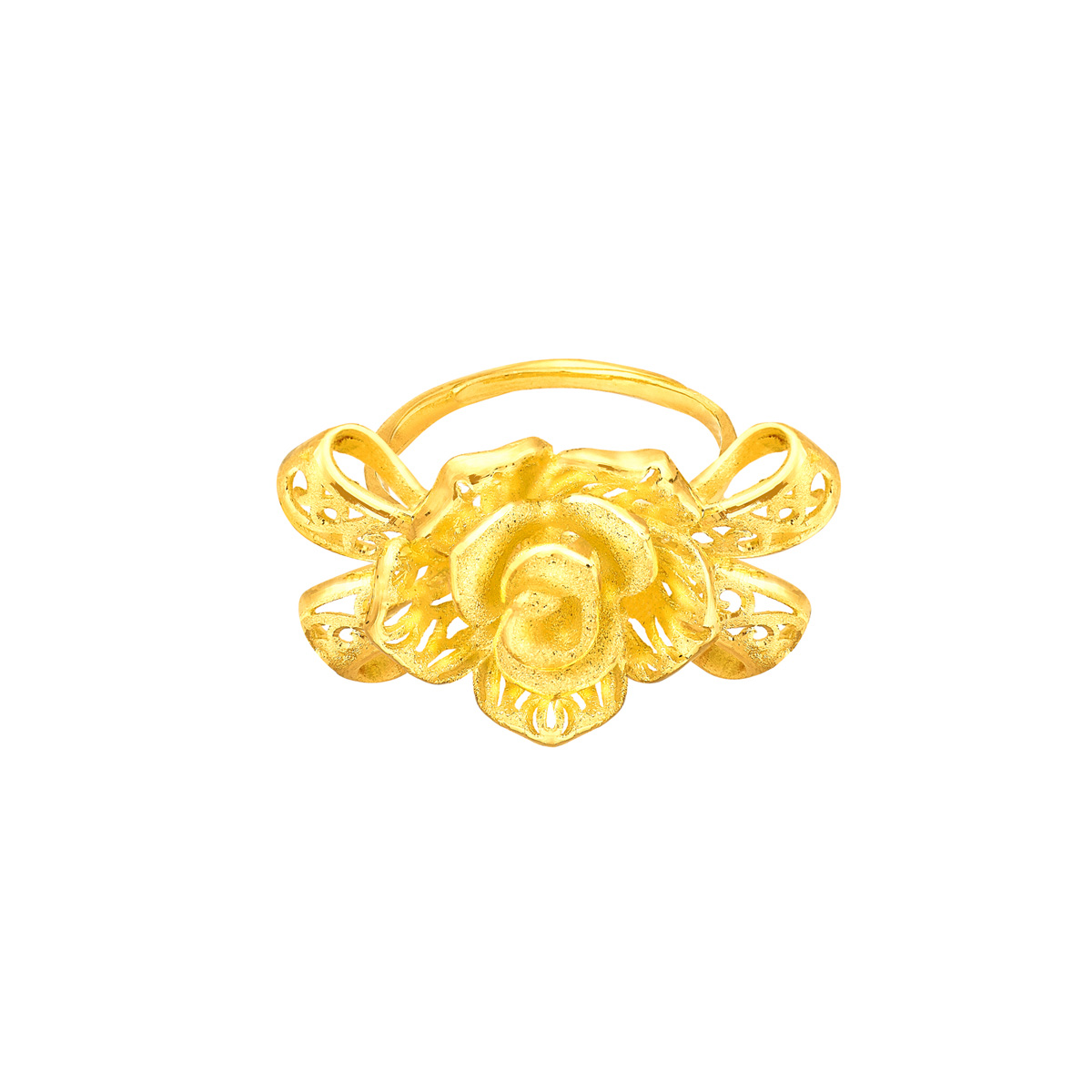 Fine Gold Ring with Rose