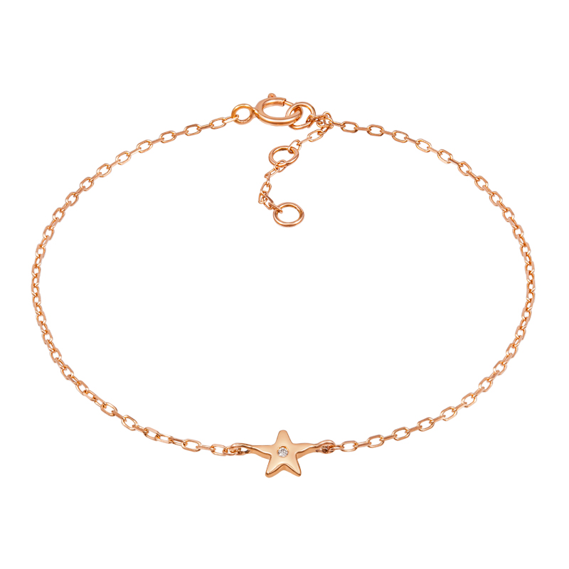 18K Rose Gold/18K White Gold Diamond Bracelet