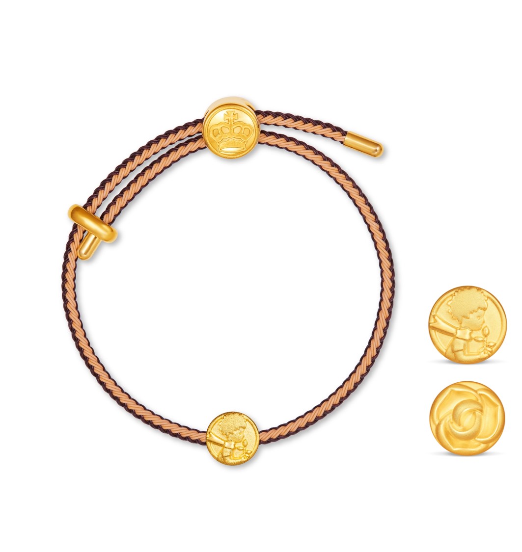 Fine Gold Pendant - Le Petit Prince and Rose