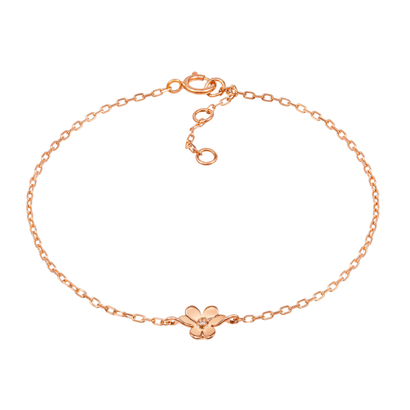 18K Rose Gold/18K White Gold Diamond Bracelet