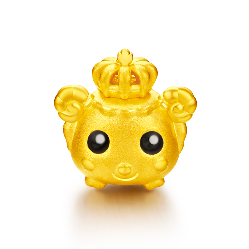 Chinese Zodiac 2021: Goat - Fine Gold Pendant (With Red Bracelet)