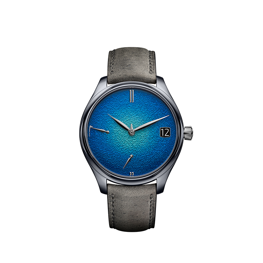 Endeavour Perpetual Calendar Tantalum Blue Enamel