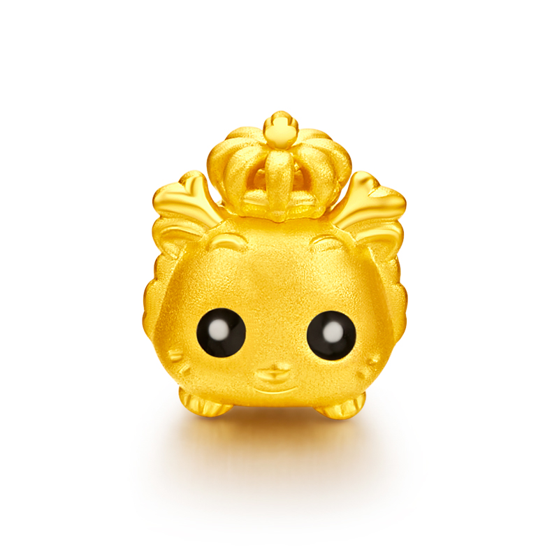 Chinese Zodiac 2021: Dragon - Fine Gold Pendant (With Red Bracelet)